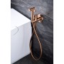MUNICH BIDET-SPRITZPISTOLE MIT MISCHBATTERIE FÜR HEISSES UND KALTES WASSER IN GEBÜRSTETEM ROSÉGOLD