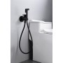 MUNICH BIDET-SPRITZPISTOLE MIT MISCHBATTERIE FÜR WARM- UND KALTWASSER, SCHWARZ MATT