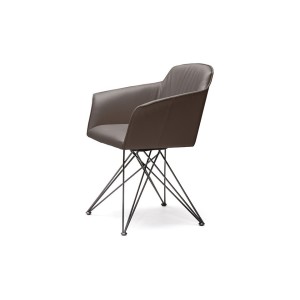 SEDIA GIREVOLE FLAMINIA 67x61x83h - MIT ARMLEHNEN