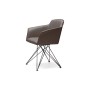 SEDIA GIREVOLE FLAMINIA 67x61x83h - MIT ARMLEHNEN