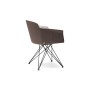 SEDIA GIREVOLE FLAMINIA 67x61x83h - MIT ARMLEHNEN