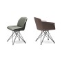 SEDIA GIREVOLE FLAMINIA 67x61x83h - MIT ARMLEHNEN