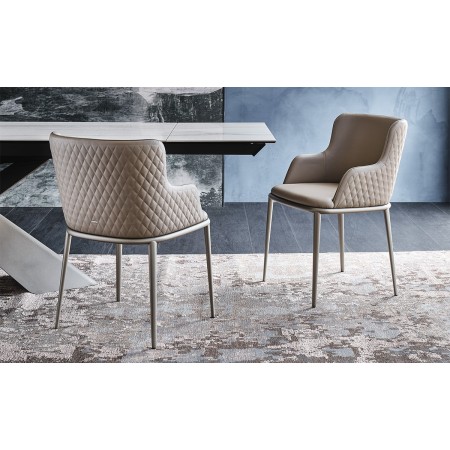 SEDIA MAGDA ML COUTURE  53x59x81h - MIT ARMLEHNEN