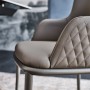 SEDIA MAGDA ML COUTURE  53x59x81h - MIT ARMLEHNEN