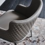 SEDIA MAGDA ML COUTURE  53x59x81h - MIT ARMLEHNEN