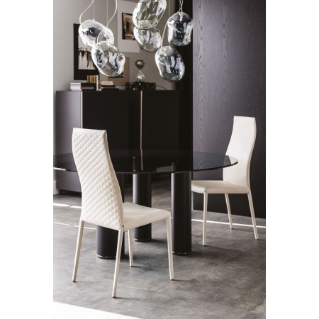 SEDIA NORMA COUTURE 60x55x87h - MIT ARMLEHNEN