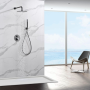 MONZA EINBAU-DUSCHSET MIT THERMOSTATISCHER UMSCHALTUNG MIT SOFFIONE UND HANDBRAUSE BLACK GUN METAL