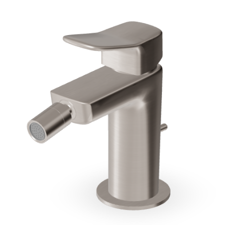 BRIM BIDETMISCHER MIT ABLAUF, GEBÜRSTETES NICKEL