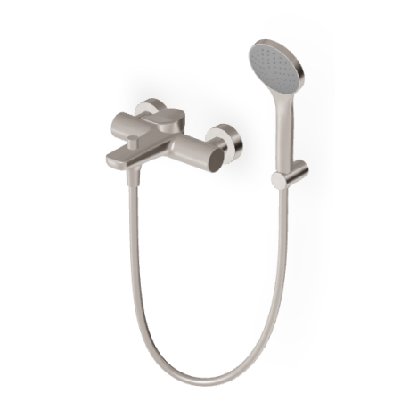 BRIM WANNE-DUSCHE MISCHBATTERIE GEBÜRSTETES NICKEL