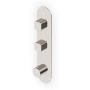 BRIM THERMOSTATISCHE DUSCHE MIT 2 ABSPERRVENTILEN GEBÜRSTETES NICKEL