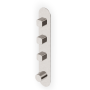BRIM THERMOSTATISCHE DUSCHE MIT 3 ABSPERRVENTILEN GEBÜRSTETES NICKEL