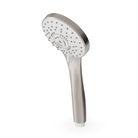 BRIM HANDBRAUSE MIT 3 STRAHLARTEN IN GEBÜRSTETEM NICKEL