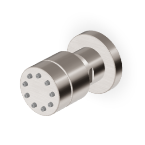 BRIM DUSCHKOPF GEBÜRSTETES NICKEL