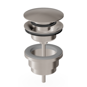 BRIM UNIVERSALABLAUF GEBÜRSTETES NICKEL