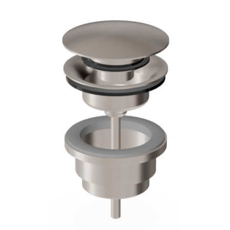BRIM UNIVERSALABLAUF GEBÜRSTETES NICKEL