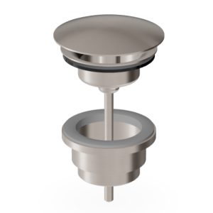 BRIM UNIVERSALABLAUF GEBÜRSTETES NICKEL