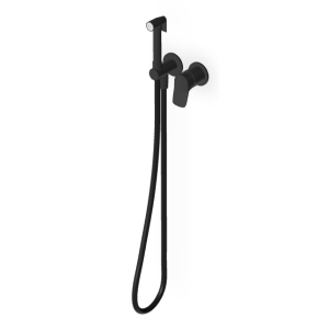 BRIM BIDET-BÜRSTE MIT ABLAUF, MATT SCHWARZ STRUKTURIERT