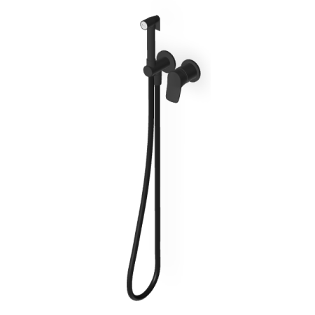BRIM BIDET-BÜRSTE MIT ABLAUF, MATT SCHWARZ STRUKTURIERT