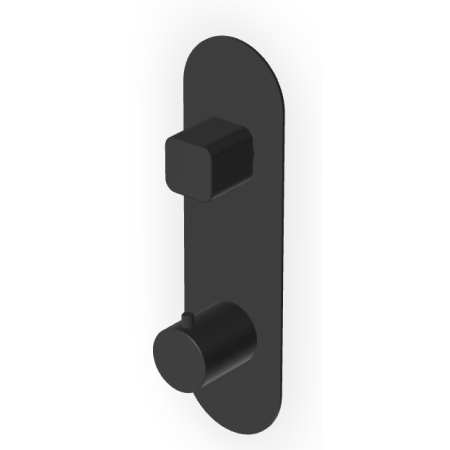 BRIM THERMOSTATISCHE DUSCHE MIT 2/3-WEGE-UMSCHALTER SCHWARZ MATT STRUKTURIERT
