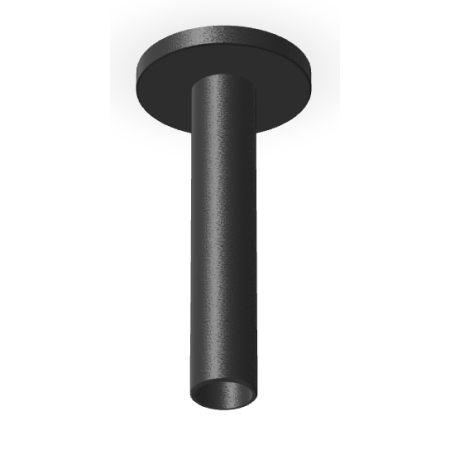 BRIM DECKEN-DUSCHARM 130MM MATT SCHWARZ STRUKTURIERT