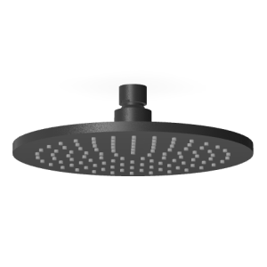 BRIM SOFFIONE mit festem Strahl Ø200MM Schwarz Matt Strukturiert