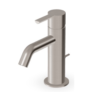 GILL WASCHBECKENMISCHER MIT ABLAUF, GEBÜRSTETES NICKEL