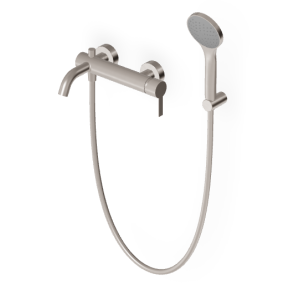 GILL WANNE-DUSCHE MISCHBATTERIE M/UMSCHALTER GEBÜRSTETES NICKEL