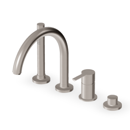 GILL WANDBADMISCHER MIT HANDBRAUSE IN GEBÜRSTETEM NICKEL