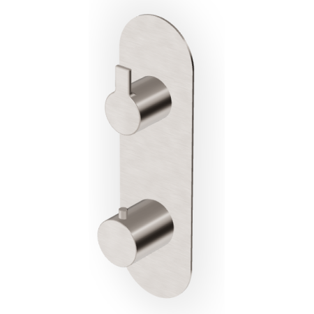 GILL THERMOSTATISCHE DUSCHE MIT STOPPVENTIL GEBÜRSTETES NICKEL
