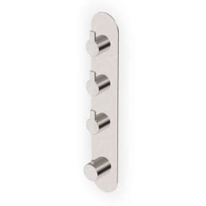 GILL THERMOSTATISCHE DUSCHE MIT 3 STOPPVENTILEN GEBÜRSTETES NICKEL