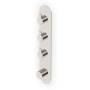 GILL THERMOSTATISCHE DUSCHE MIT 3 STOPPVENTILEN GEBÜRSTETES NICKEL