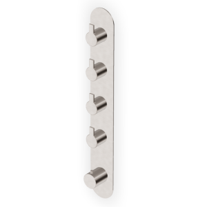 GILL THERMOSTATISCHE DUSCHE MIT 4 ABSPERRVENTILEN GEBÜRSTETES NICKEL