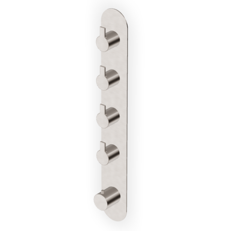 GILL THERMOSTATISCHE DUSCHE MIT 4 ABSPERRVENTILEN GEBÜRSTETES NICKEL