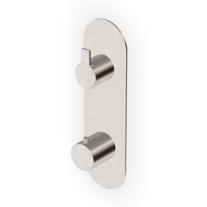 GILL THERMOSTATISCHE DUSCHE MIT 2/3-WEGE-UMSCHALTER GEBÜRSTETES NICKEL