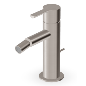 GILL BIDETMISCHER MIT ABLAUF, GEBÜRSTETES NICKEL