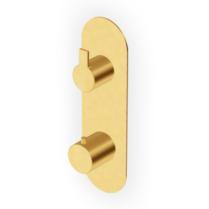 GILL THERMOSTATISCHE DUSCHE MIT STOPPVENTIL GEBÜRSTETES GOLD