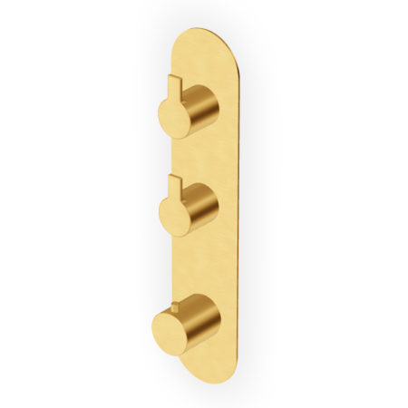 GILL THERMOSTATISCHE DUSCHE MIT 2 ABSPERRVENTILEN GEBÜRSTETES GOLD