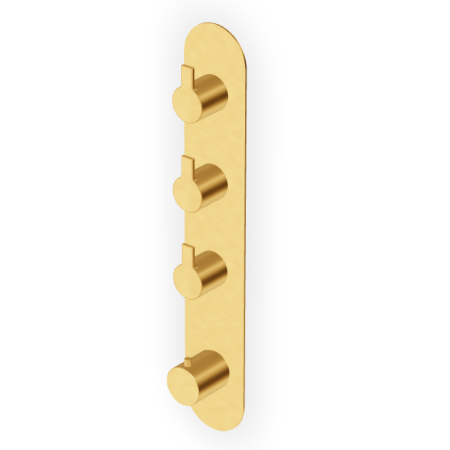 GILL THERMOSTATISCHE DUSCHE MIT 3 STOPPVENTILEN IN GEBÜRSTETEM GOLD
