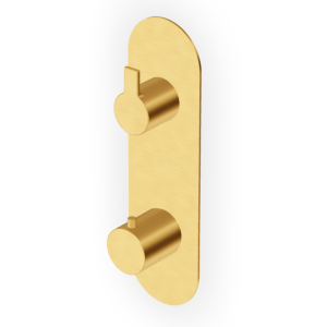 GILL THERMOSTATISCHE DUSCHE MIT 2/3-WEGE-UMSCHALTER GEBÜRSTETES GOLD
