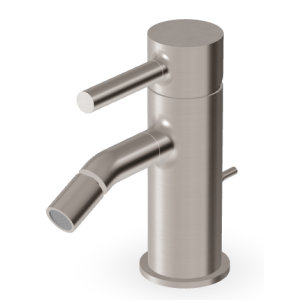 PAN BIDETMISCHER MIT ABLAUF, GEBÜRSTETES NICKEL