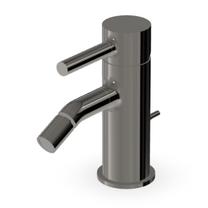 PAN BIDET-MISCHER MIT ABLAUF METAL BLACK