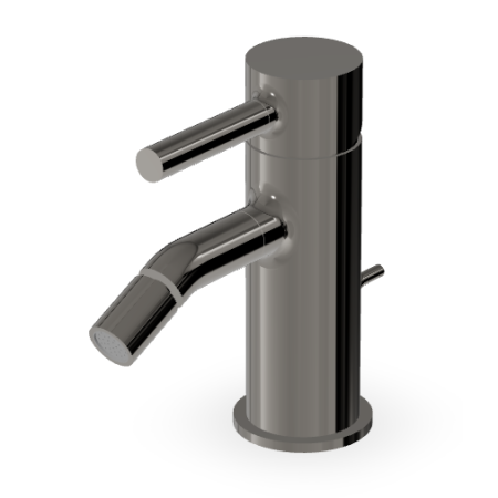 PAN BIDET-MISCHER MIT ABLAUF METAL BLACK
