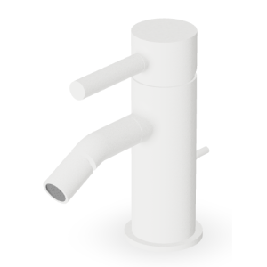 PAN BIDET-MISCHER MIT ABLAUF WEISS MATT STRUKTURIERT