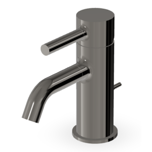 PAN WASCHBECKENMISCHER MIT ABLAUF METAL BLACK