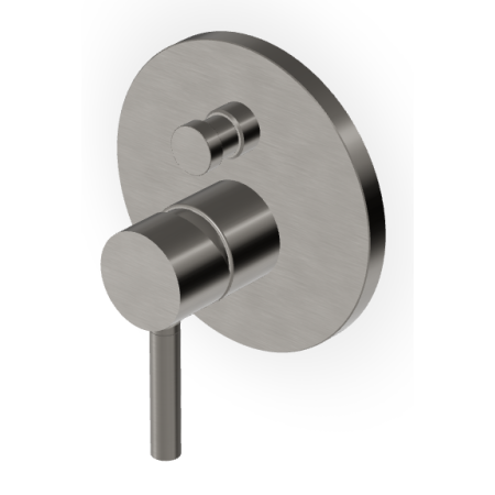 PAN DUSCHMISCHER MIT UMSCHALTER METAL SCHWARZ GEBÜRSTET