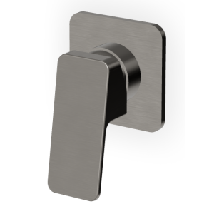 JINGLE DUSCHMISCHER O. UMSCHALTER METAL GEBÜRSTETES SCHWARZ