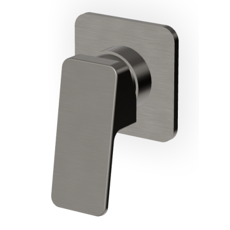 JINGLE DUSCHMISCHER O. UMSCHALTER METAL GEBÜRSTETES SCHWARZ