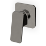 JINGLE DUSCHMISCHER O. UMSCHALTER METAL GEBÜRSTETES SCHWARZ