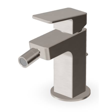 JINGLE BIDETMISCHER MIT ABLAUF, GEBÜRSTETES NICKEL