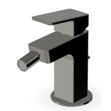 JINGLE BIDETMISCHER MIT ABLAUF METAL SCHWARZ